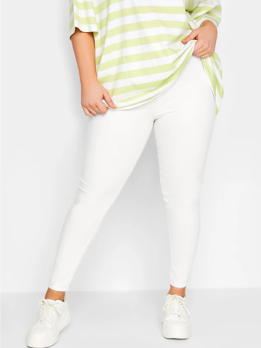 YOURS Curve White JENNY Jeggings